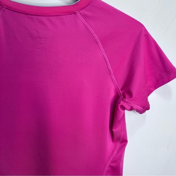 Nike Pro Combat Pink Short Sleeve Activewear Fitted Top Size Small - Picture 5 of 8